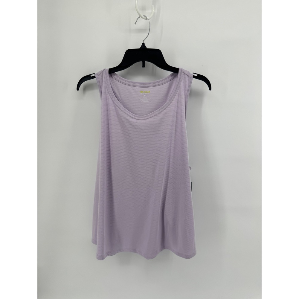Tek Gear Womens XL Lavender Purple Mesh Racerback Workout Tank Top NWT